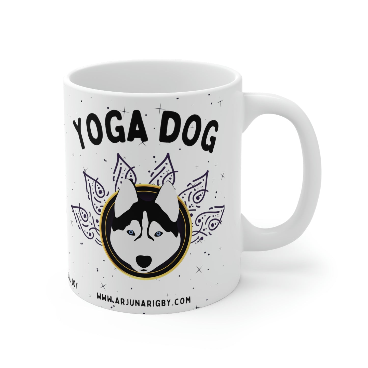 Yoga Dog Mug - Arjuna Rigby Art and Lifestyle Store