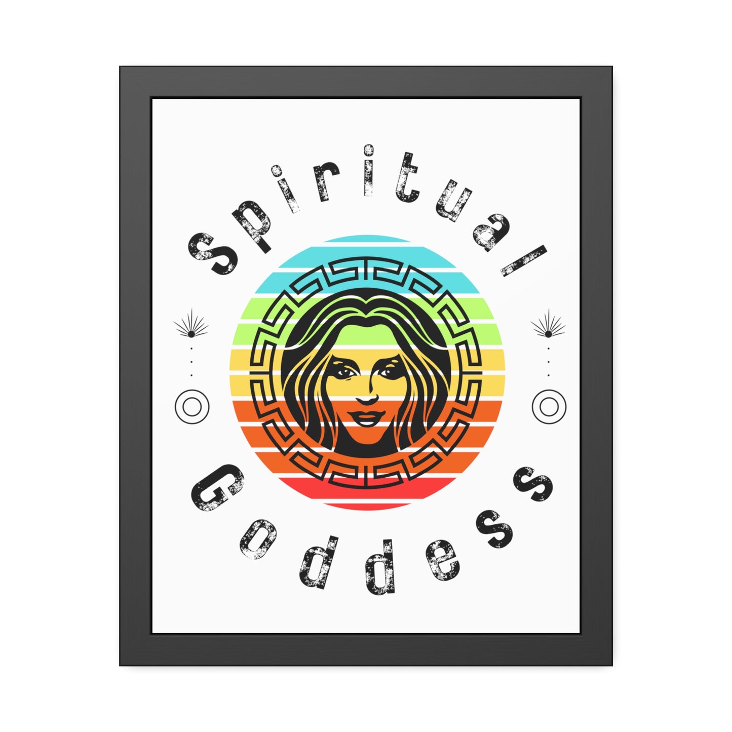 Spiritual Goddess Framed Fine Art Poster white background - Arjuna Rigby Art and Lifestyle Store