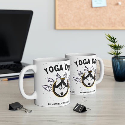 Yoga Dog Mug - Arjuna Rigby Art and Lifestyle Store