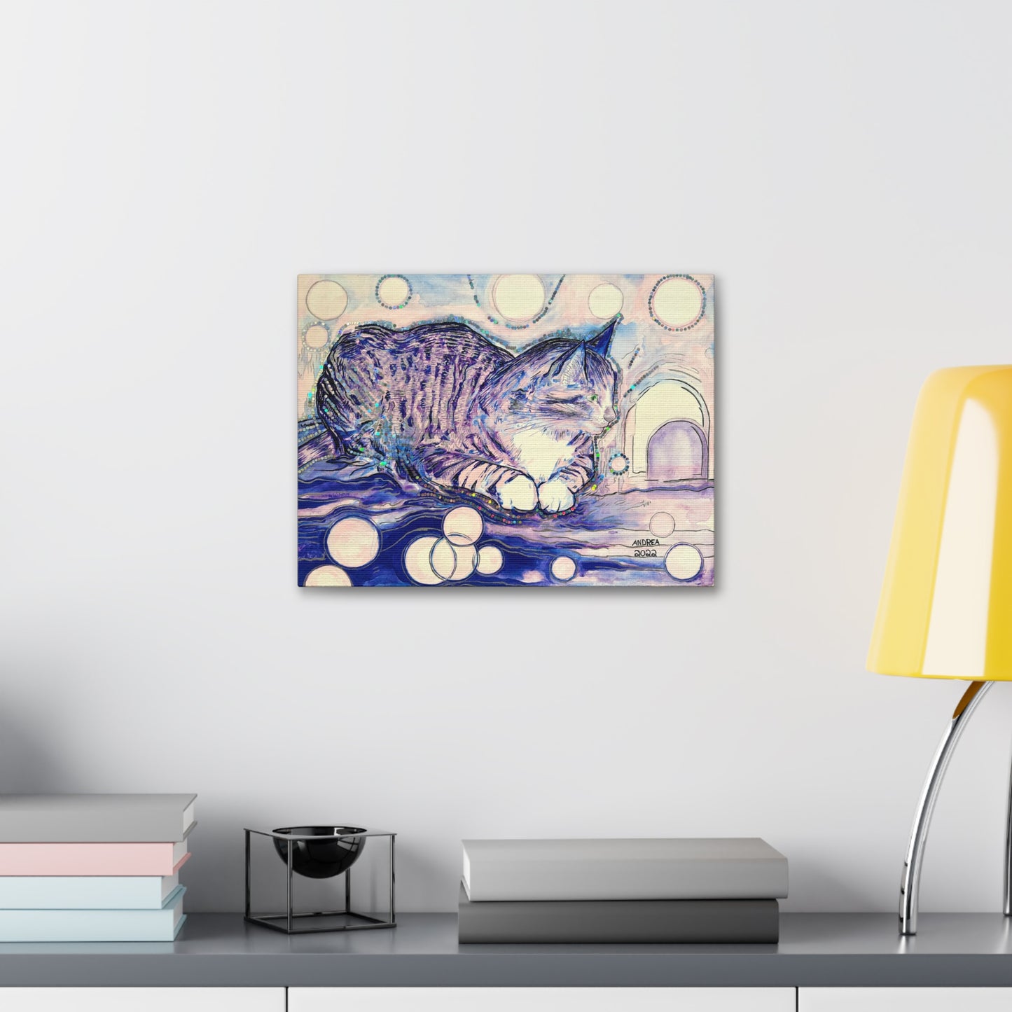 Cat Vibes Canvas Print - Arjuna Rigby Art and Lifestyle Store