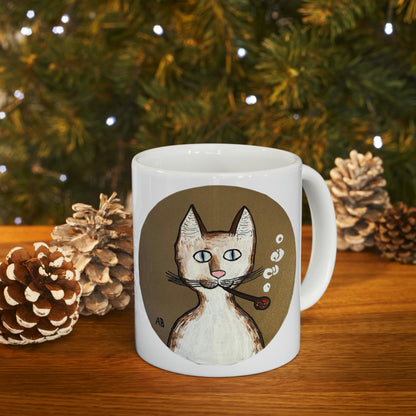 Gentleman's Cat - Mug - Arjuna Rigby Art and Lifestyle Store