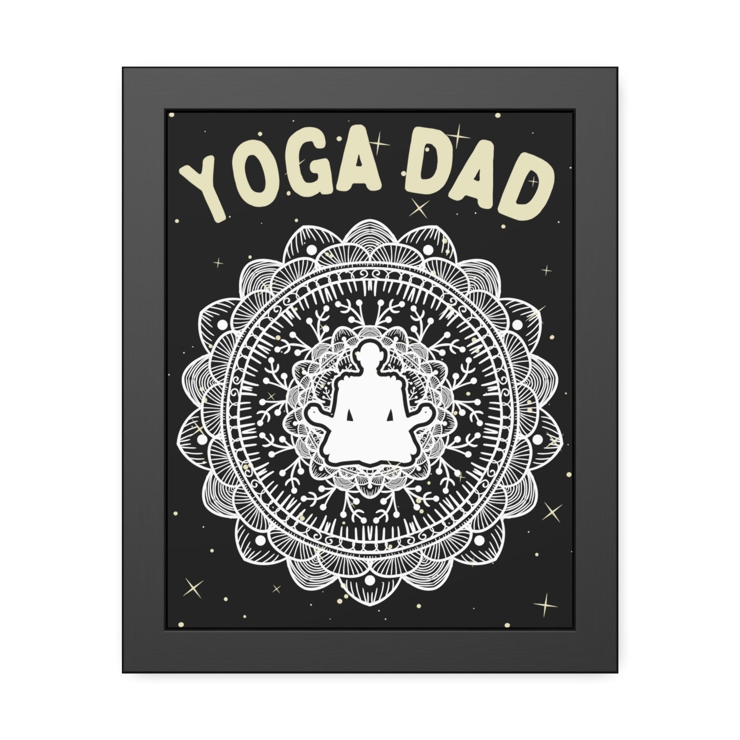 Yoga Dad Framed Fine Art Poster - Arjuna Rigby Art and Lifestyle Store