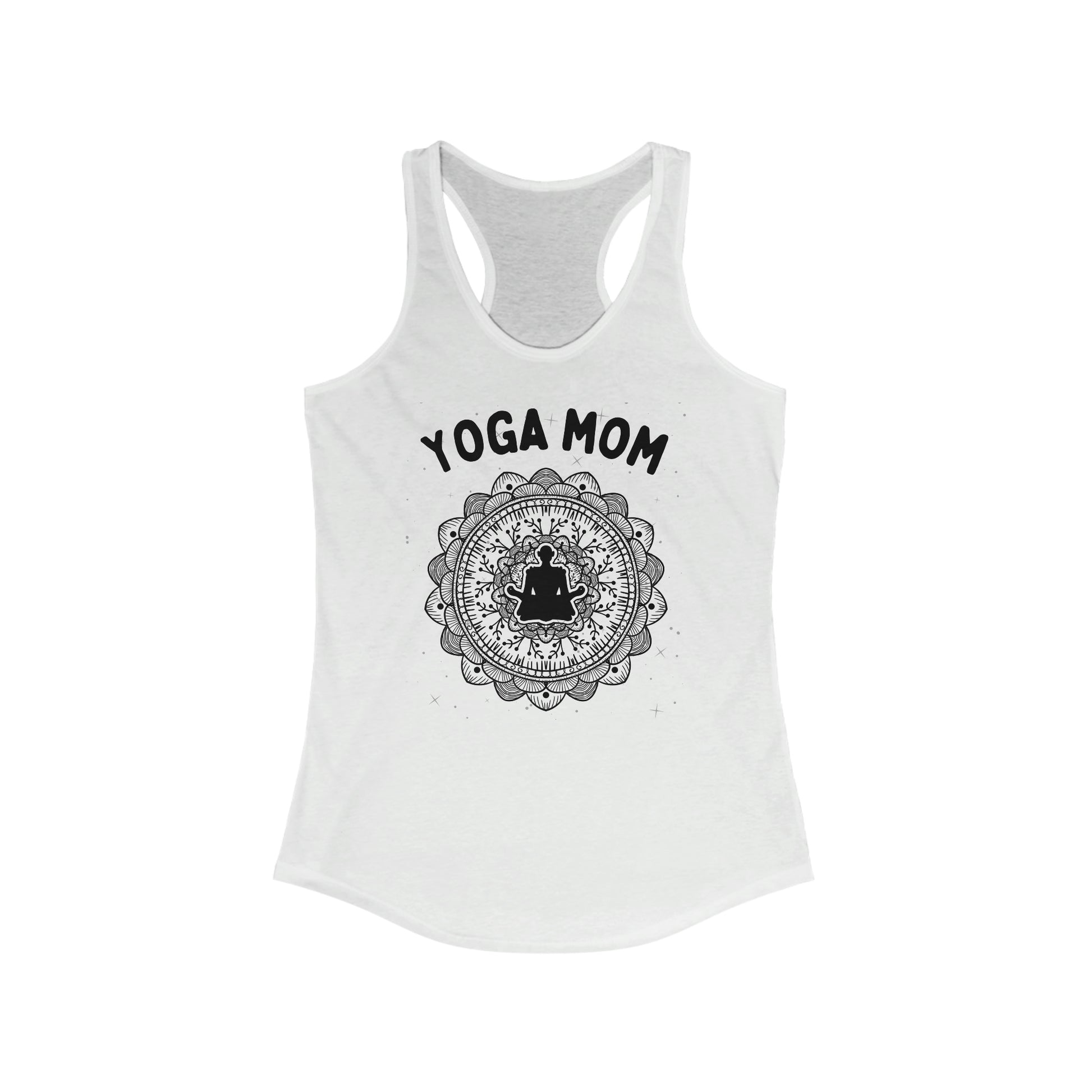 Yoga Mom - Women's Racerback Tank - Arjuna Rigby Art and Lifestyle Store