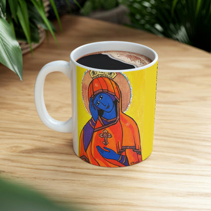 O Queen of Heaven Rejoice! - Mug - Arjuna Rigby Art and Lifestyle Store